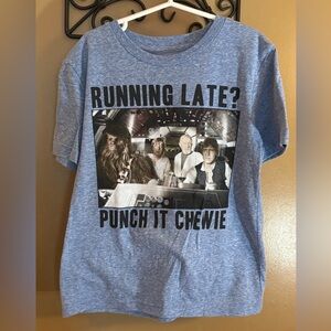 Disney Star Wars Punch it Chewie Kid Tee size Small 6/6X NWOT